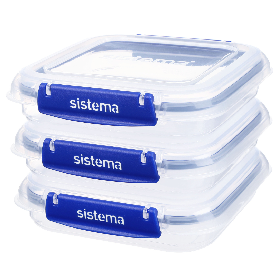 520ml Square Klip It Plus - 3 Pack