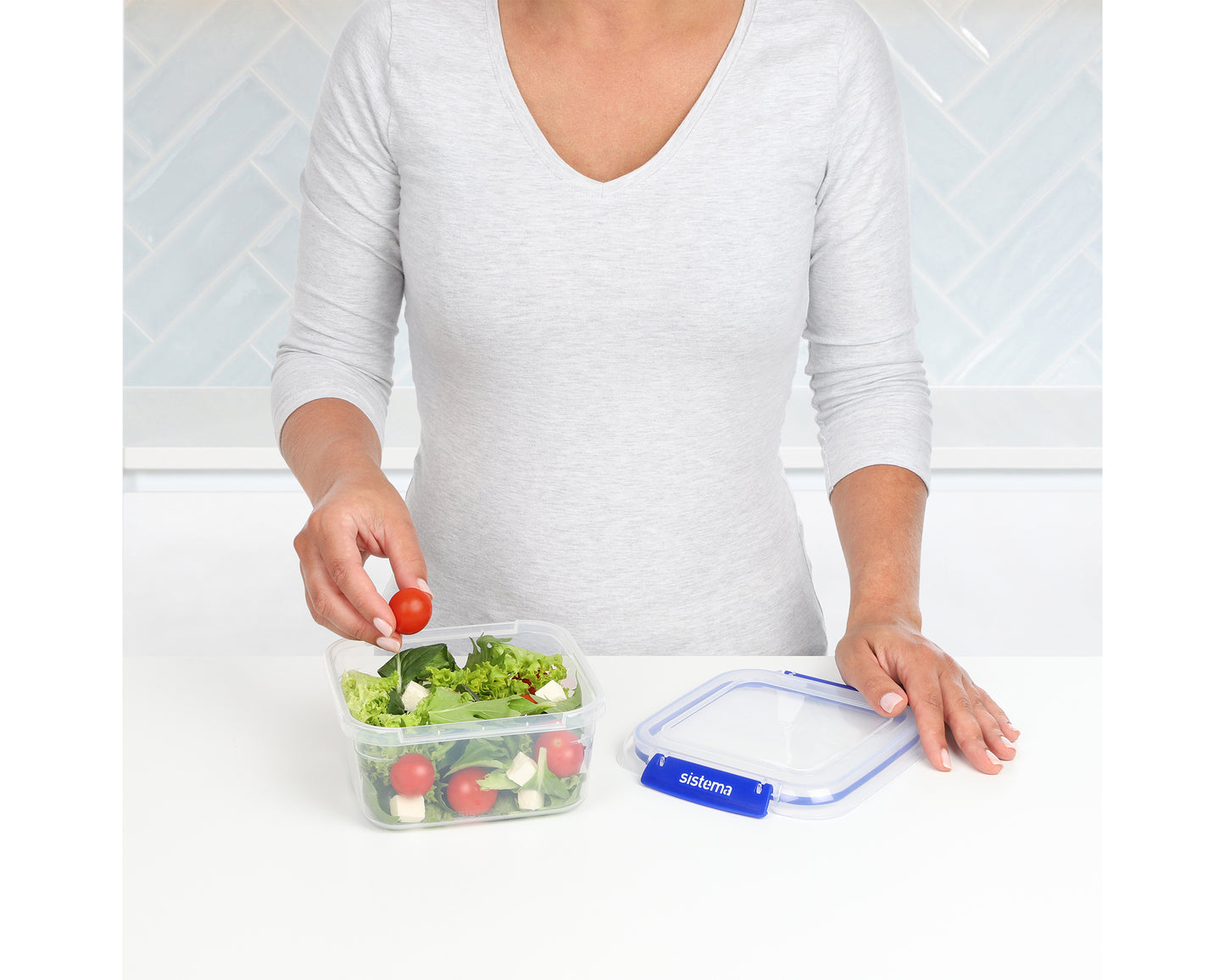 1.15 Litre Square Klip It Plus