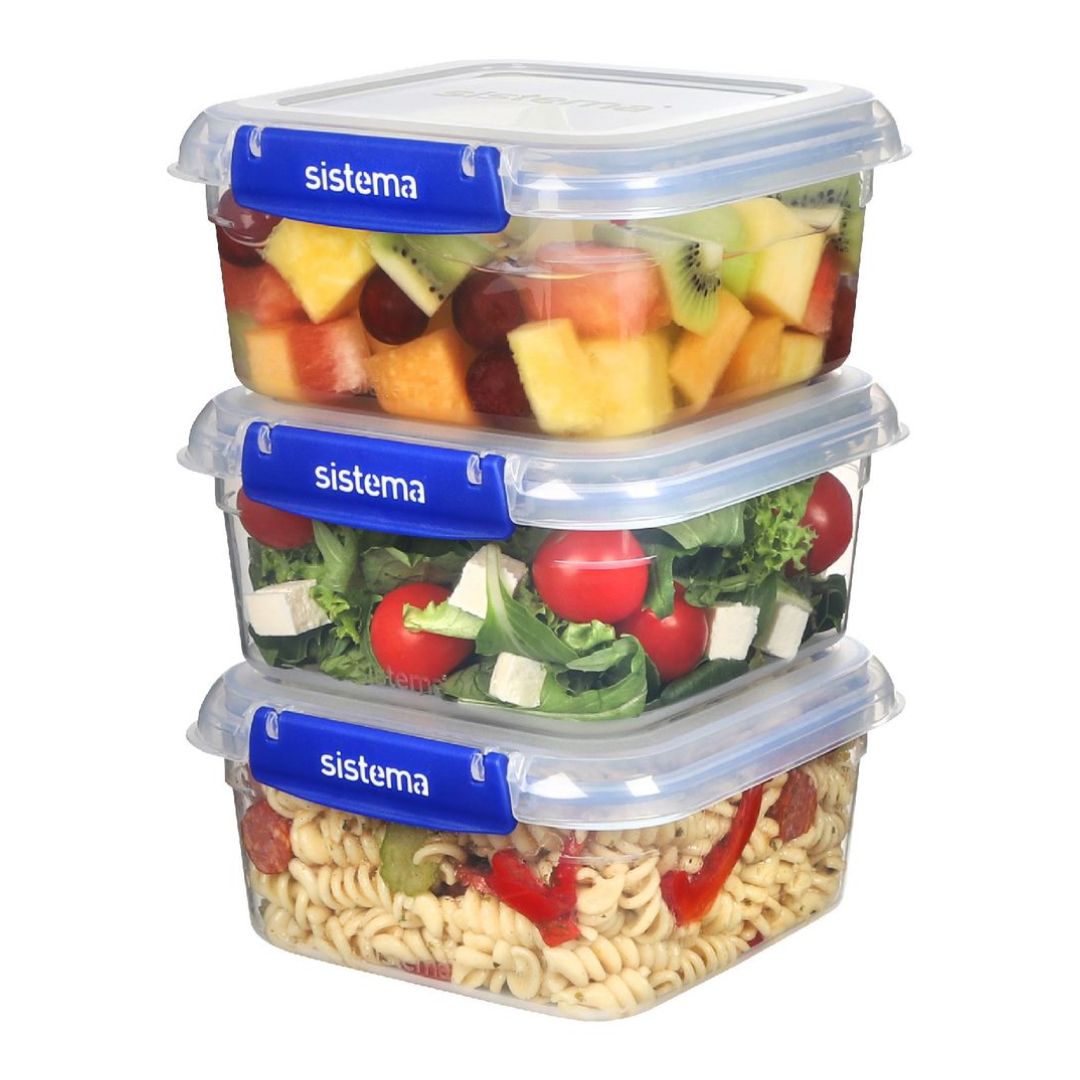 1.15L Square Klip It Plus - 3 Pack