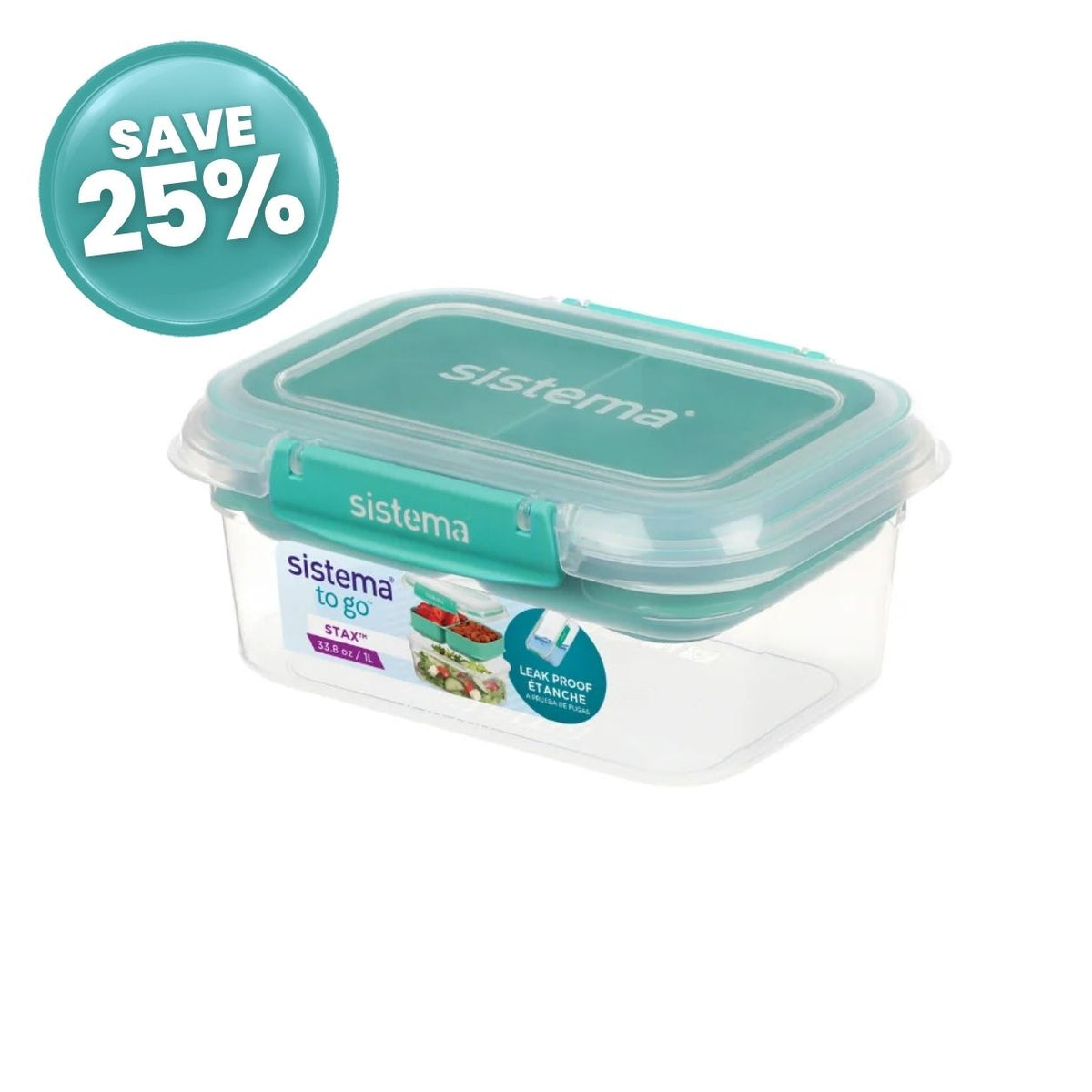 Sistema 1L Rectangle Stax To Go