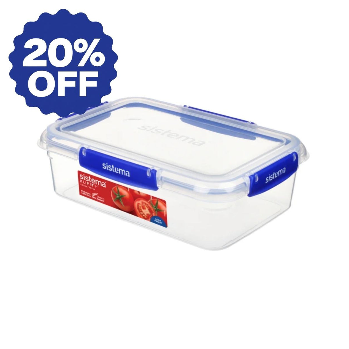 2.2 Litre Rectangle Klip It Plus
