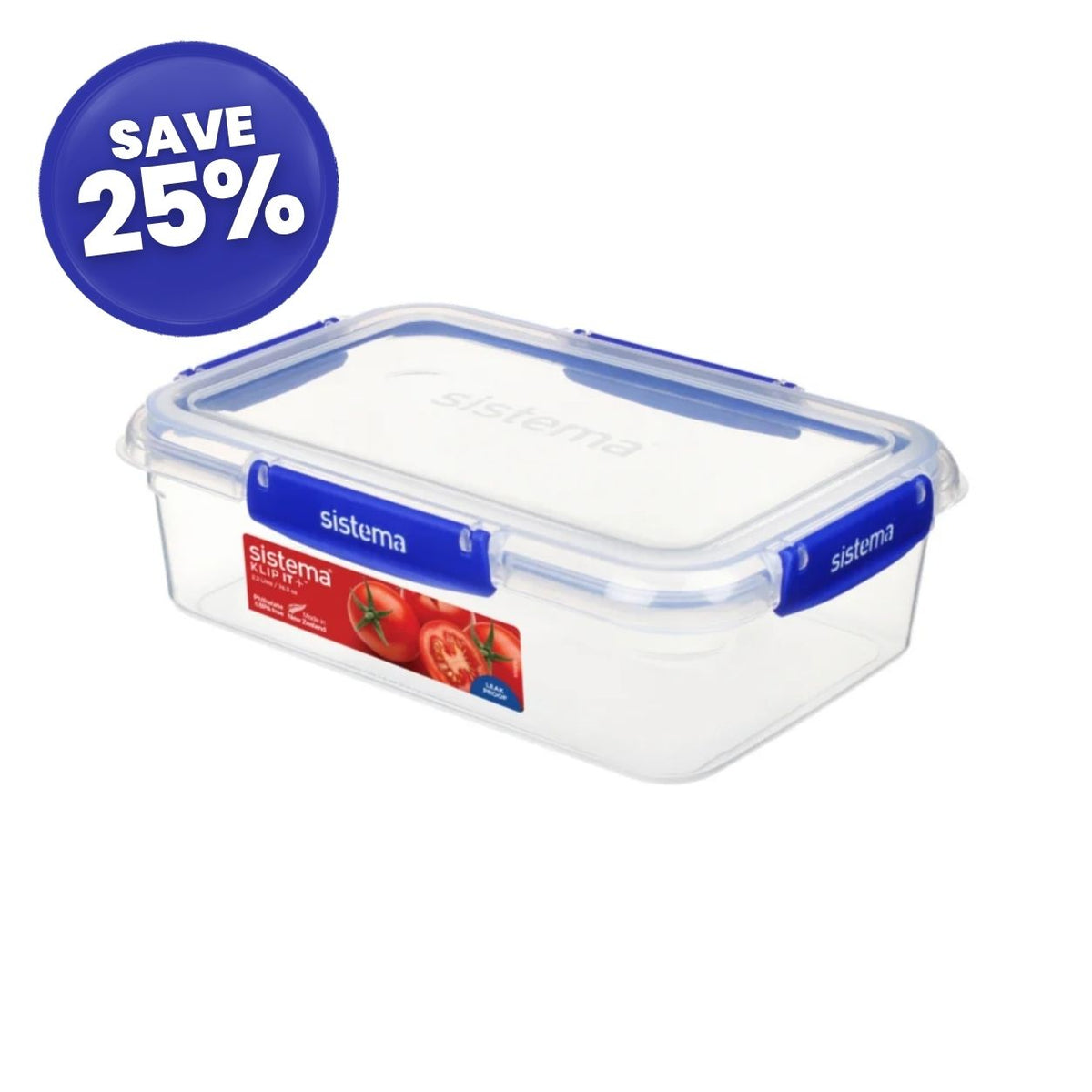 2.2 Litre Rectangle Klip It Plus