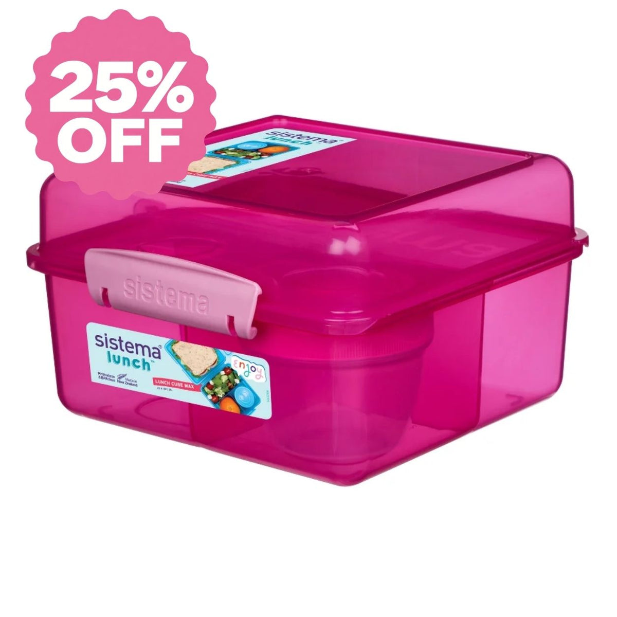 2L Lunch Cube Max with Yoghurt Pot