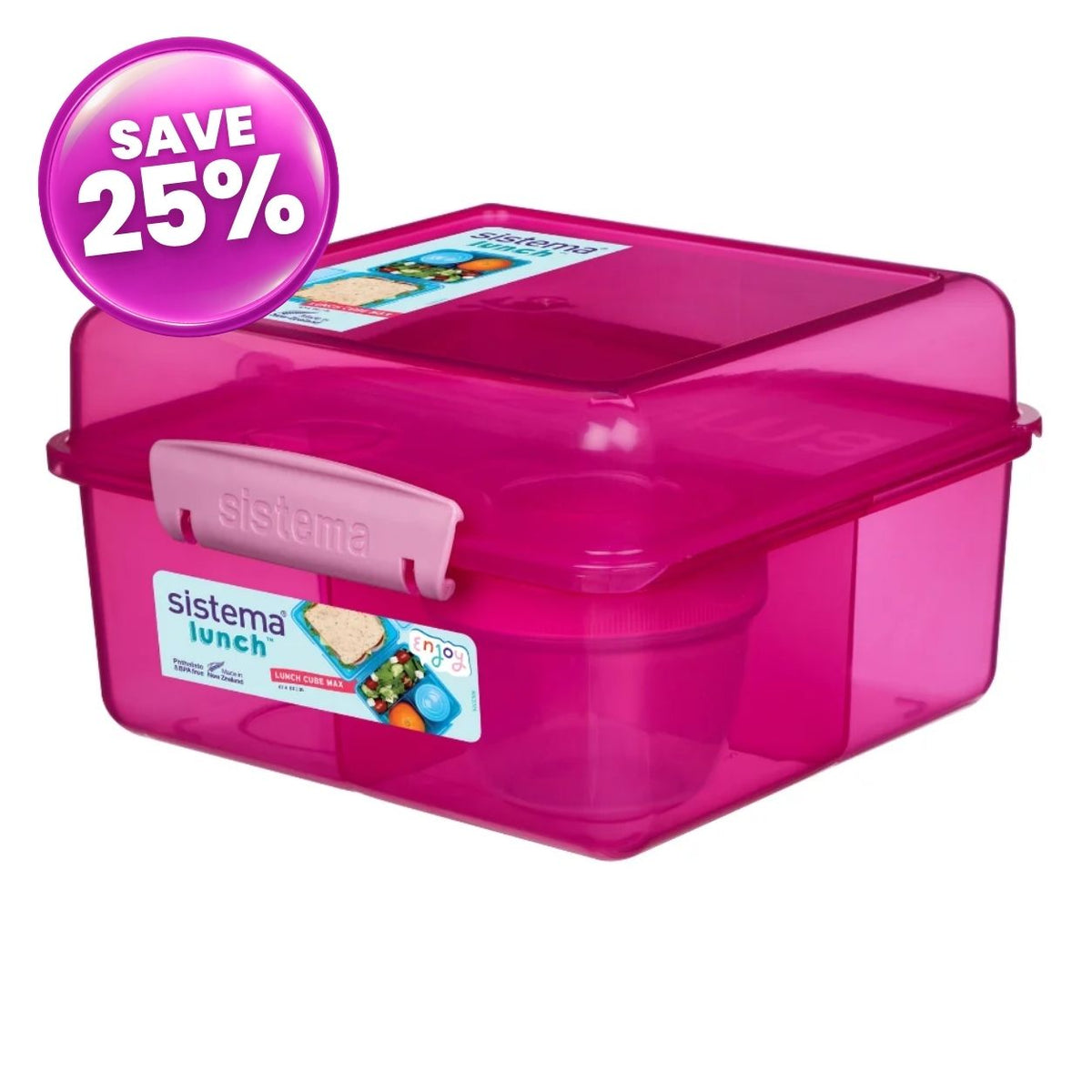 2L Lunch Cube Max with Yoghurt Pot