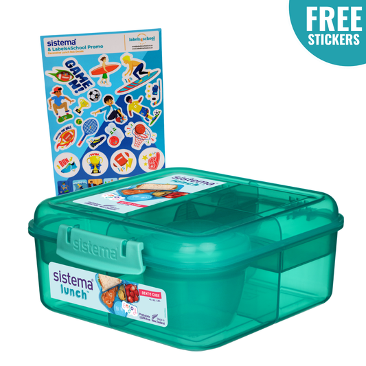 1.25L Bento Cube with Stickers