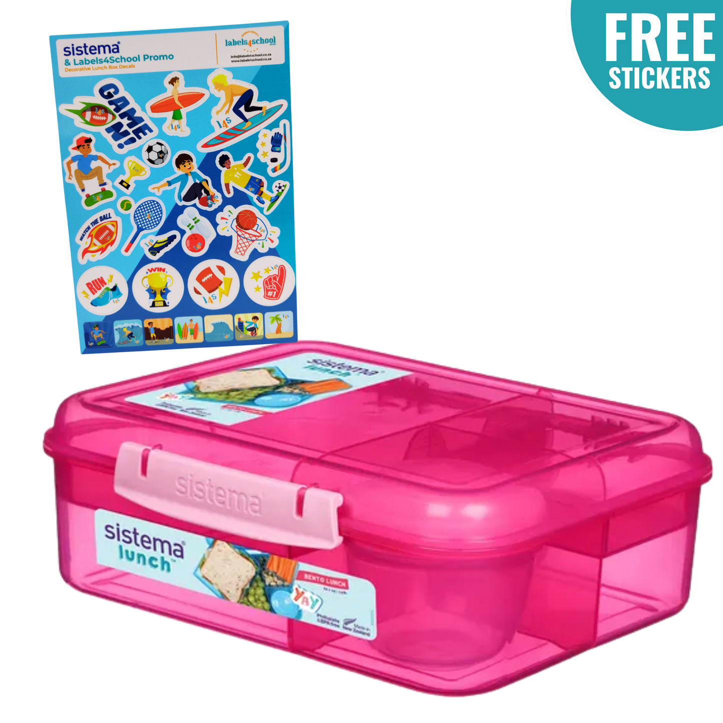 1.65L Bento Lunch with Stickers