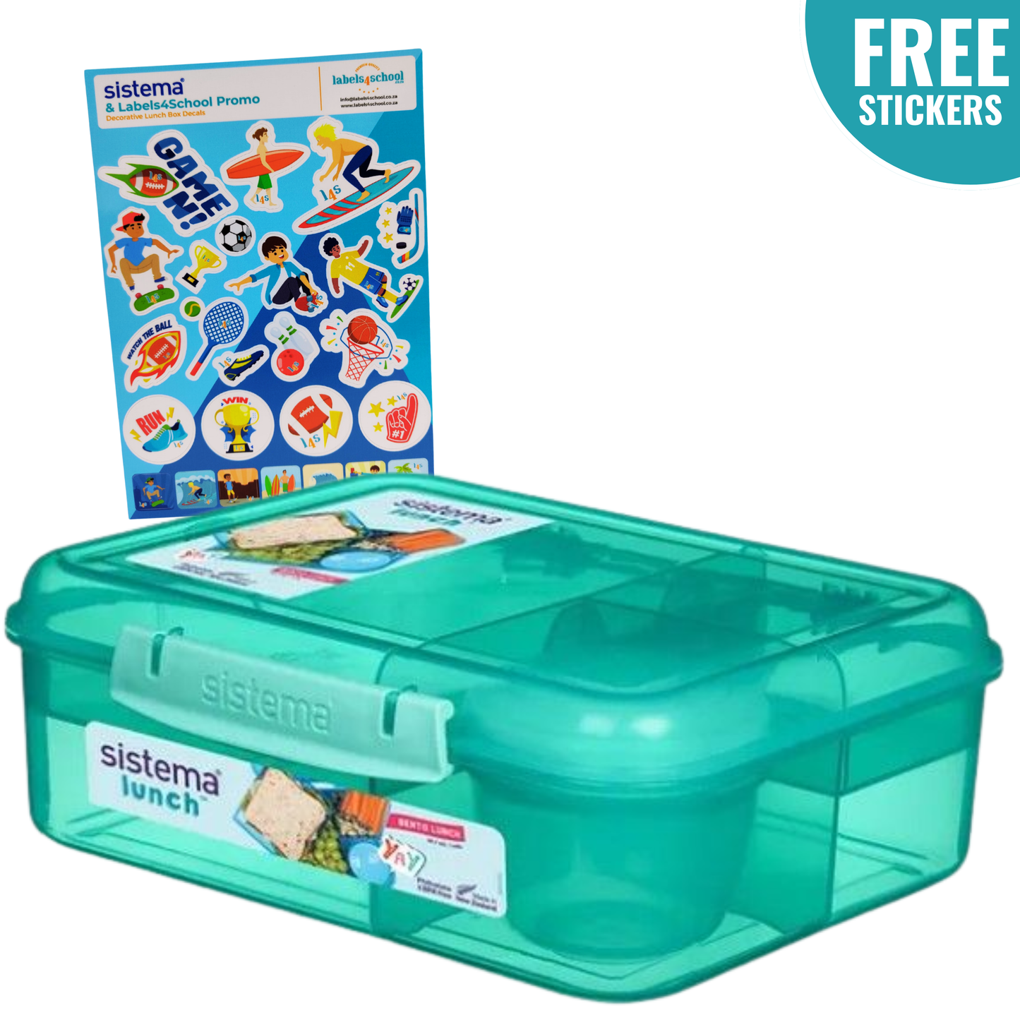 1.65L Bento Lunch with Stickers