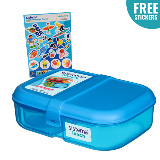 1.1L Ribbon™  Lunch with Mini Bite™ with Stickers