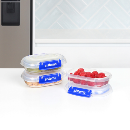 180ml Rectangle Klip It Plus - 3 Pack