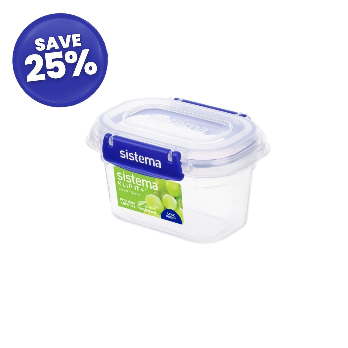 400ml Rectangle Klip It Plus