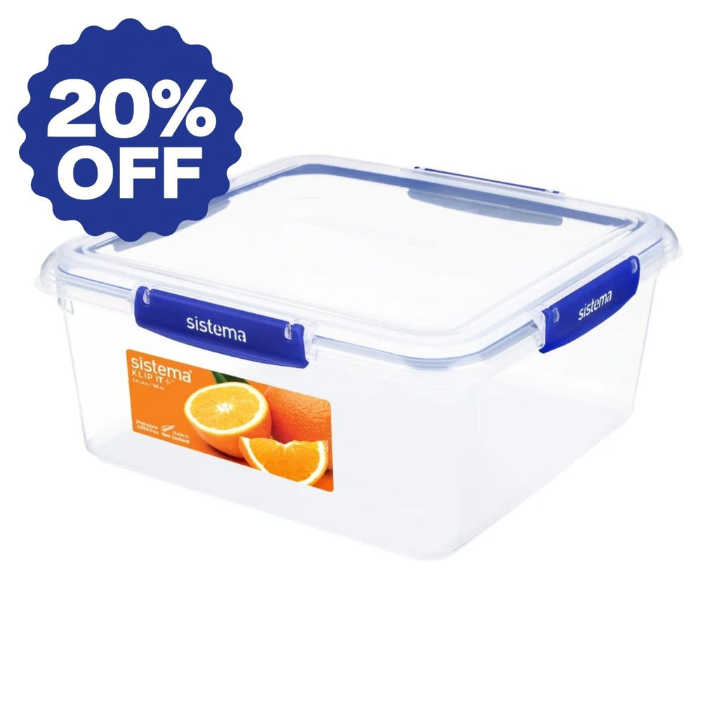 5.5 Litre Square Klip It Plus