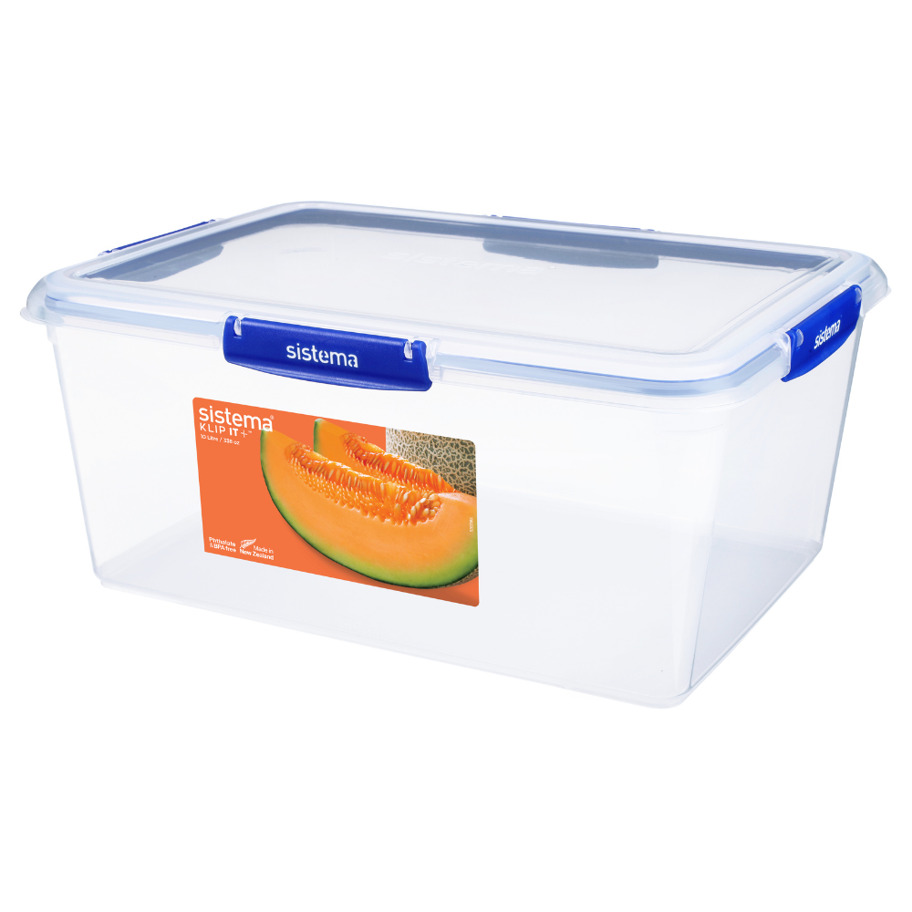 10 Litre Rectangle Klip It Plus