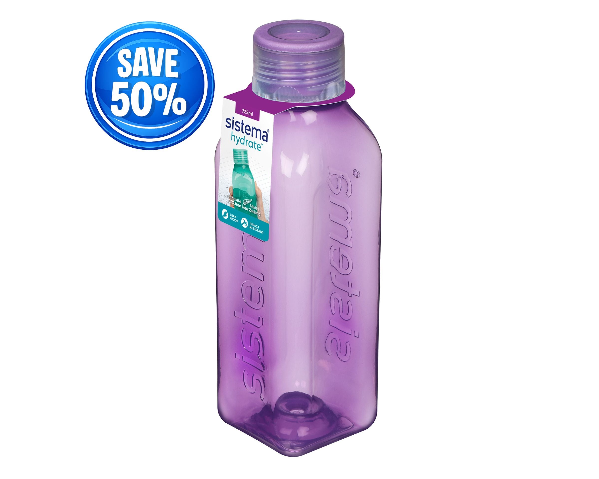 725ml Medium Square Bottle