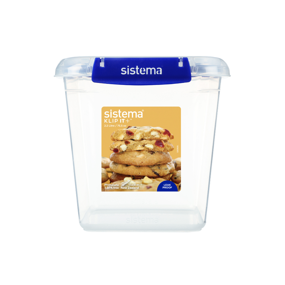 2.2 Litre Square Klip It Plus
