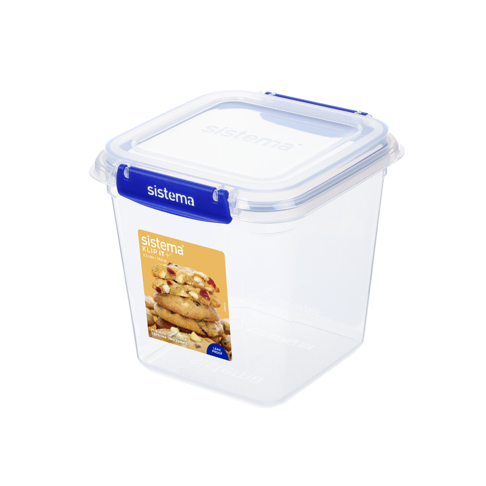 2.2 Litre Square Klip It Plus