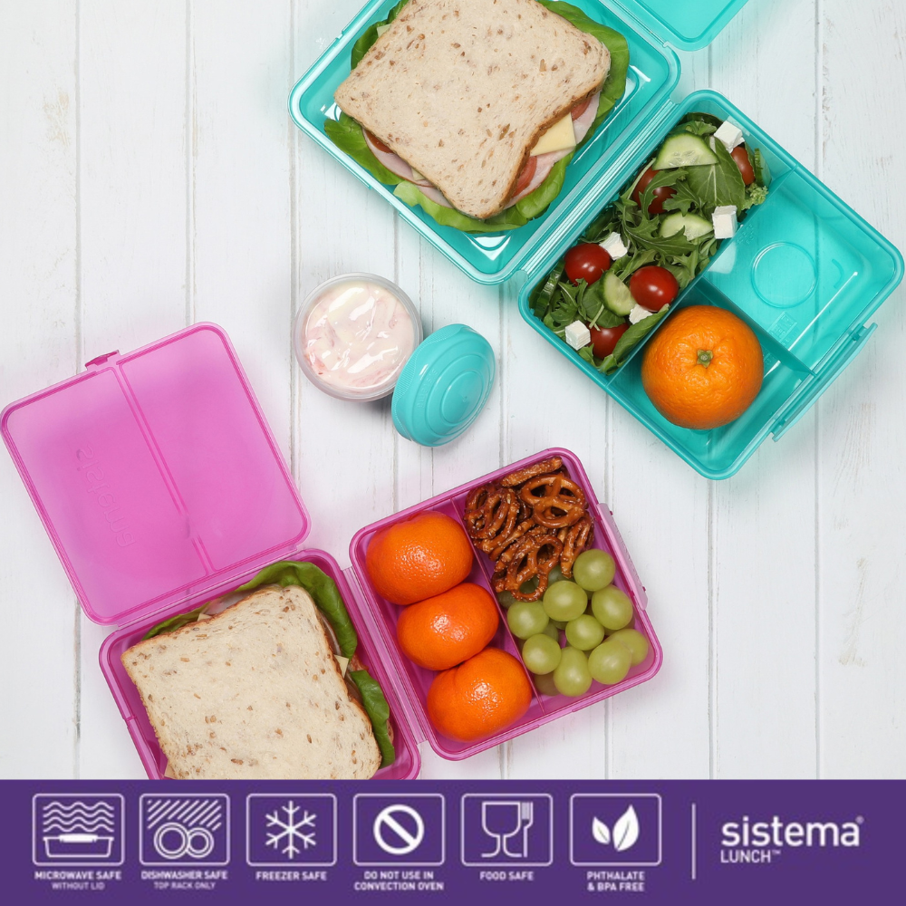 1.1L Ribbon™ Lunch with Mini Bite™ – Sistema Plastics South Africa