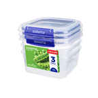 1.15L Square Klip It Plus - 3 Pack