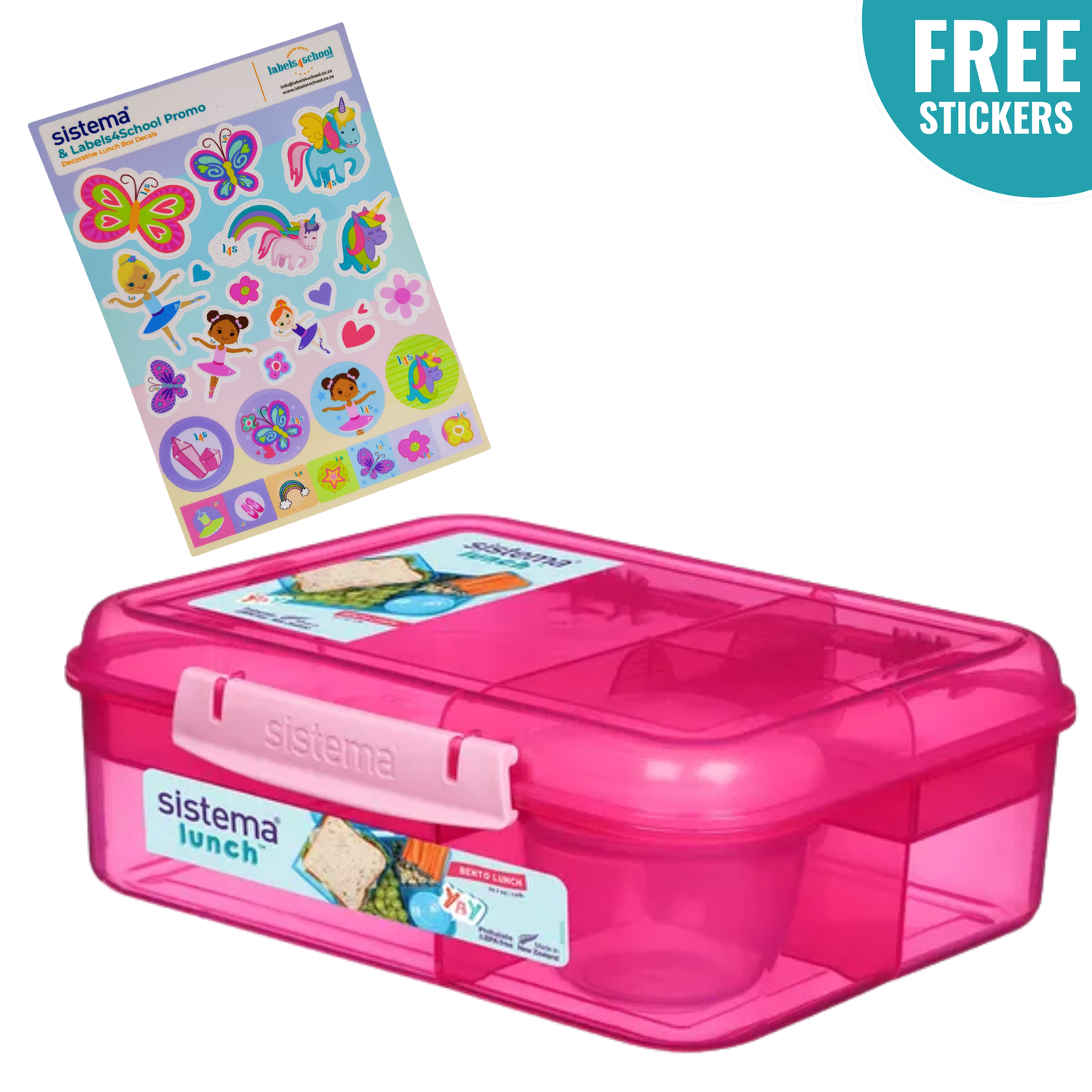 1.65L Bento Lunch with Stickers