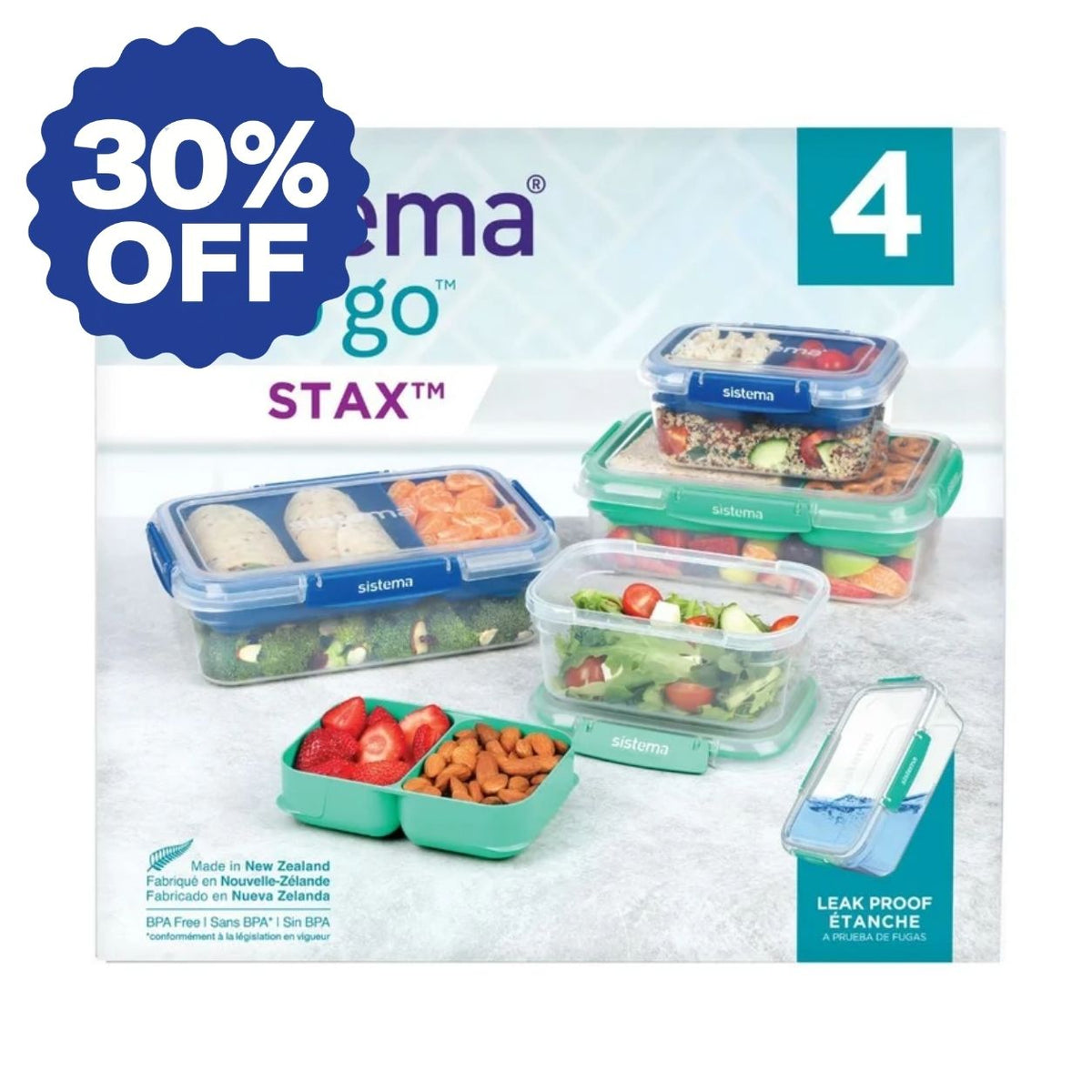 Sistema Stax To Go - 4 Pack