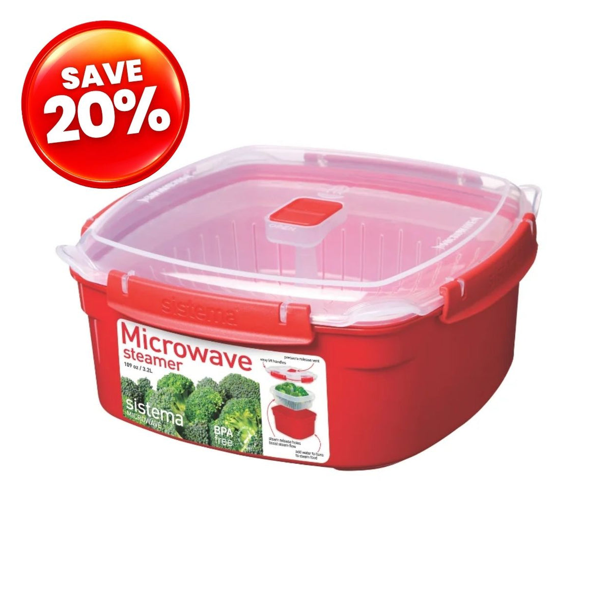 Microwave™ 3.2L Large Steamer